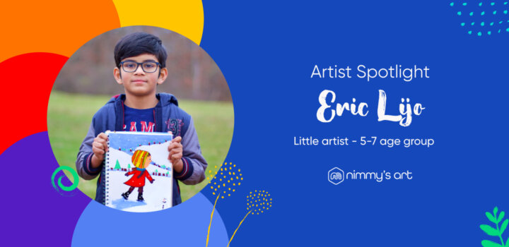 Eric Lijo in the Artist Spotlight Blog holding the Snow World project