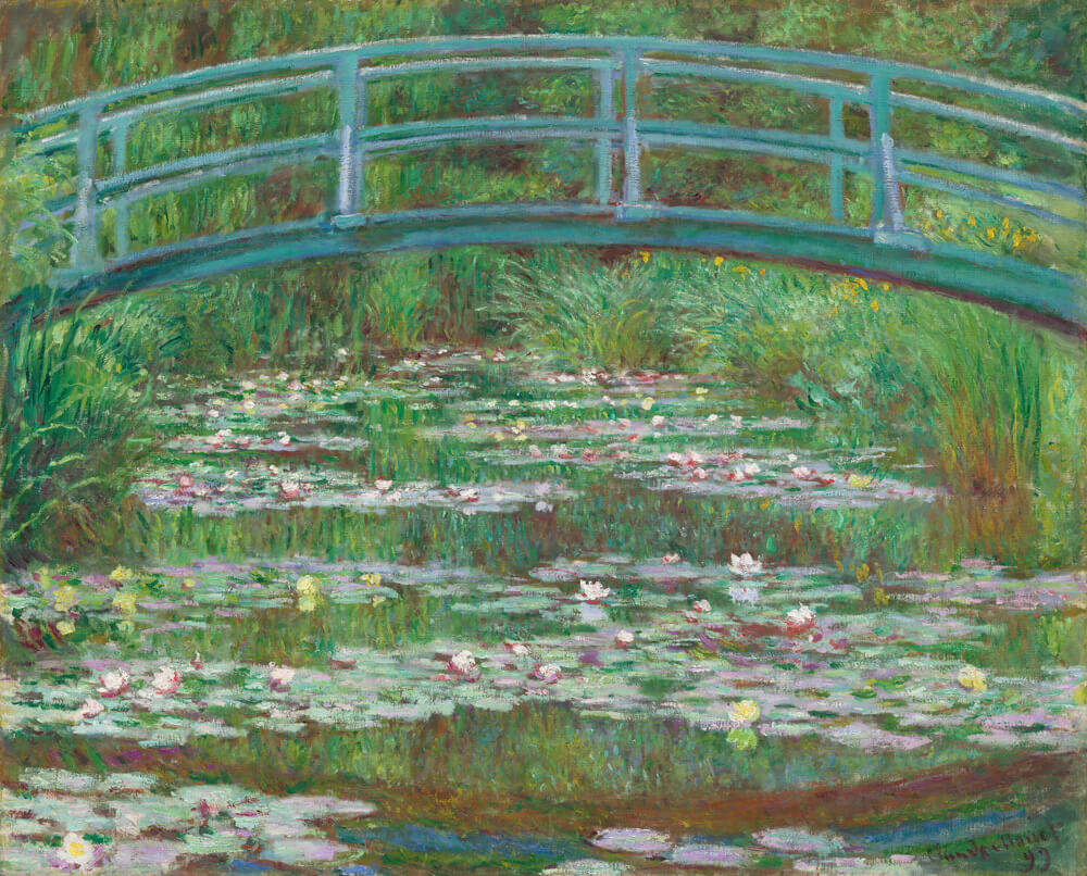 The Japanese Footbridge by Claude Monet