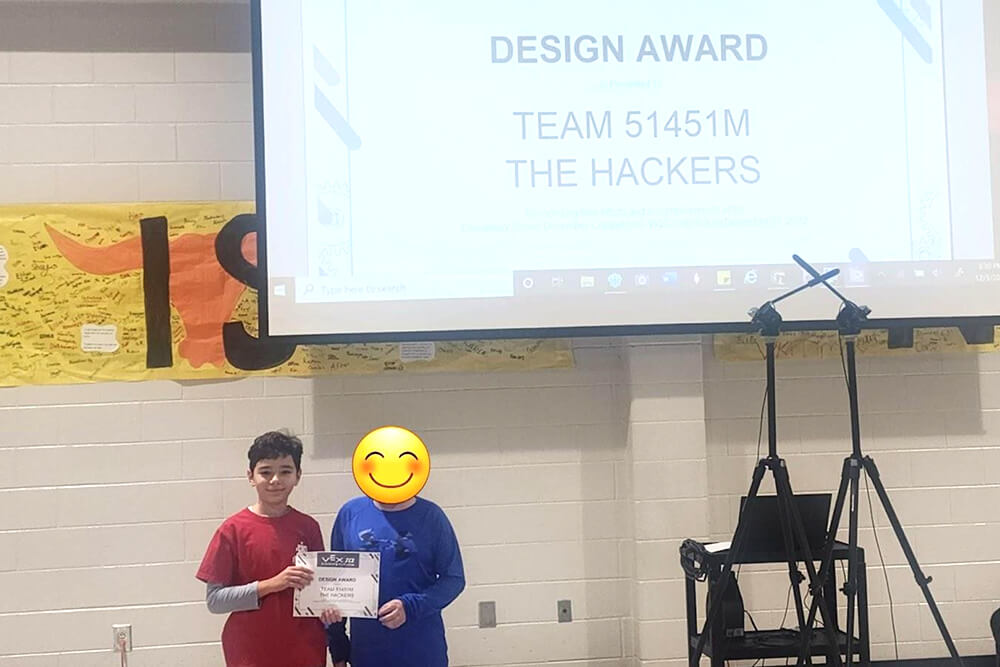 tudent from Nimmy's Art Class Wins Design Award for Robotics Journal